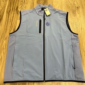 Ralph Lauren RLX Moisture Wicking Full Zip Vest Fall Blue Men’s XL $168